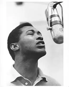 Prints of Soul Singer Sam Cooke at the RCA Recording Studio in Los Angeles, California circa 1959. (Photo by Jess Rand/Michael Ochs Archives/Getty Images) The man known as the King of Soul: Sam Cooke At RCA