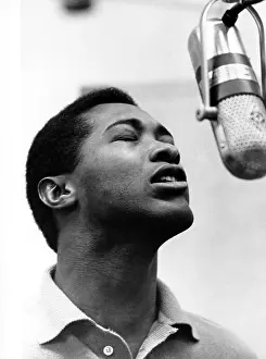 Prints of Soul Singer Sam Cooke at the RCA Recording Studio in Los Angeles, California circa 1959. (Photo by Jess Rand/Michael Ochs Archives/Getty Images) The man known as the King of Soul: Sam Cooke At RCA