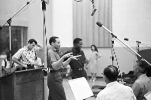 Prints of Soul singer Sam Cooke records at RCA Studios circa 1960 in Los Angeles, California. (Photo by Jess Rand/Michael Ochs Archives) The man known as the King of Soul: Sam Cooke At RCA