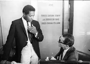 Prints of Soul singer Sam Cooke in his office at SAR Records located at 6425 Hollywood Boulevard circa 1961 in Los Angeles, California. ((Photo by Jess Rand/Michael Ochs Archives/Getty Images) The man known as the King of Soul: Sam Cooke At SAR Records