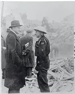 Sam Goldwyn Speaking to an Air Warden