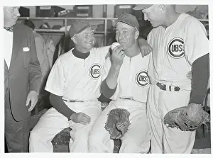 Sam Jones with Fellow Baseball Players