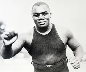 Fist Prints: Sam Langford In Fighting Pose