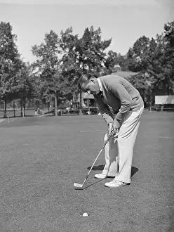 Sam Parks Putting During Ryder Cup Practice