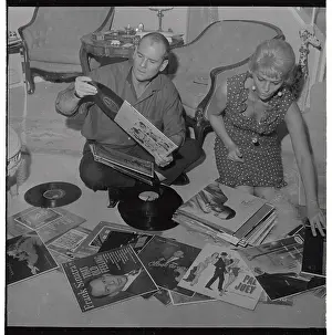 Sam Sheppard Going Through His Record Collection