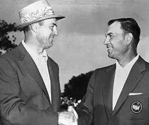 Sam Snead and Ben Hogan Shake Hands