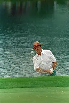 Sam Snead Blasting Golf Ball