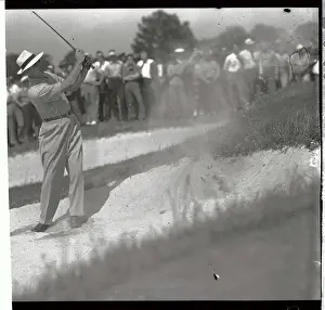 Sam Snead Blasting Out of Sand Trap