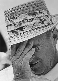 Frustration Prints: Sam Snead Covering Face with Hand
