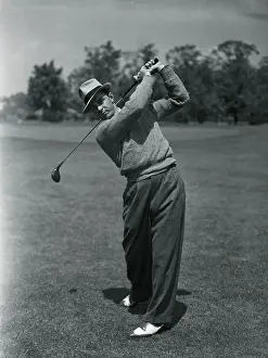 Sam Snead Golfing in Metropolitan Open