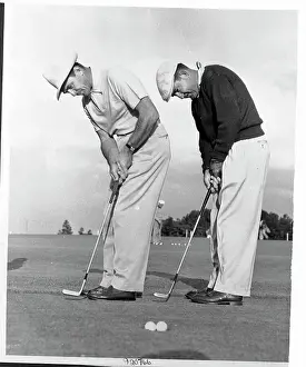 Sam Snead and Johnny Palmer Putt Together