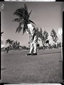 Sam Snead Playing Golf at Miami Beach Open