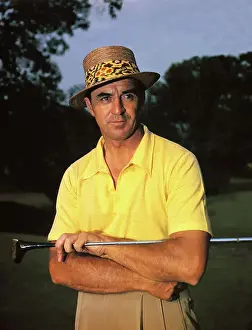 Sam Snead Posing with Golf Club