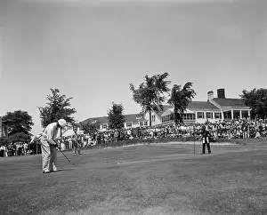 Birmingham Prints: Sam Snead Putting Ball