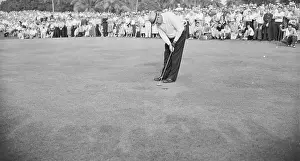 Sam Snead Putting at Miami Open Golf Tournament