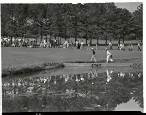 Sam Snead Reflected in Golf Course Pond