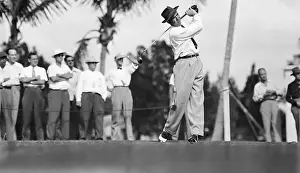Drive Prints: Sam Snead Teeing Off