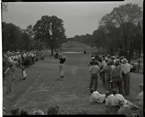 Sam Snead Teeing Off at Celebrities Tournament