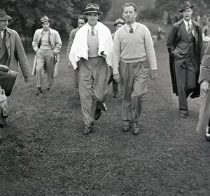 Hershey Prints: Sam Snead Walking with Jimmy Hines