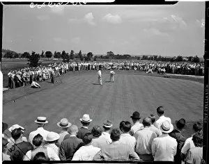 Sam Snead Watching Byron Nelson Putt