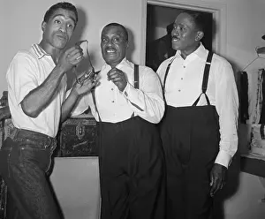 Sammy Davis Jr. Holding an Eye Patch