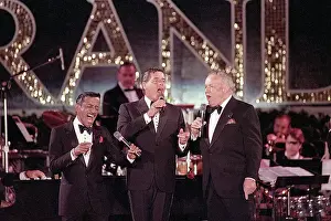 Casino Prints: Sammy Davis Jr. Jerry Lewis, and Frank Sinatra Singing