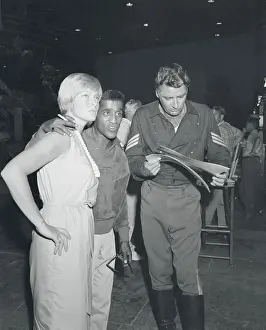 Sammy Davis Jr. with Wife and Peter Lawford