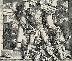 Samson Destroying Building