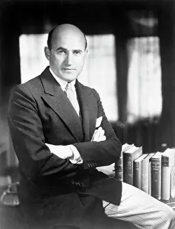 Producer Prints: Samuel Goldwyn Steated On Desk