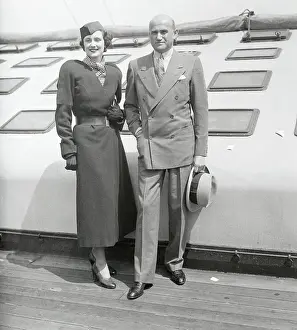 Samuel Goldwyn with Wife Frances Howard