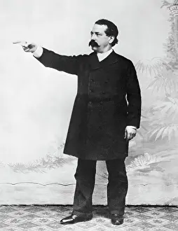 Leader Prints: Samuel Gompers Points While Speaking