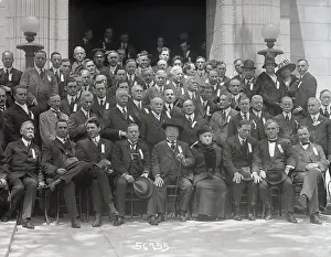 Samuel Gompers Posing with Large Group of Labor Leaders