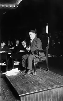 Samuel Gompers Sitting in Testimonial Seat