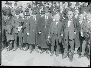 Samuel Gompers and Union Affiliates Posing for Camera