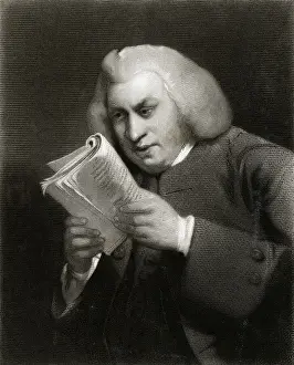 Samuel Johnson Reading Book