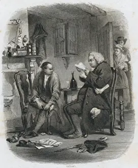 Samuel Johnson Reading Book