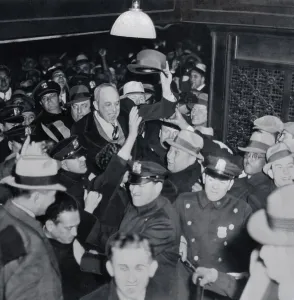 Homage Prints: Samuel Leibowitz Getting Police Escort