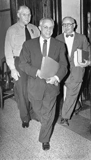 Samuel R Prints: Samuel R. Gerber Walking With Documents Inside Courthouse