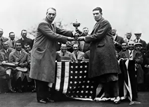 Samuel Ryder and George Duncan with Ryder Cup