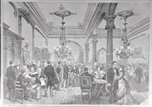 Samuel Tilden with Guests in His Parlor