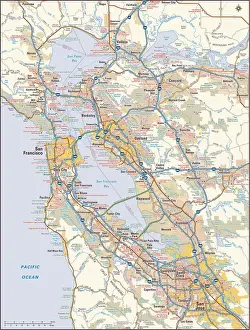 San Francisco, California area map