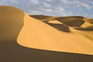 Aridity Prints: Sand dunes in the Libyan Desert, Sahara, Libya, North Africa, Africa