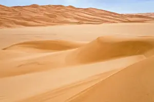 Sand Dunes Prints: Sand dunes in the Libyan Desert, Sahara, Libya, North Africa, Africa