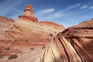 Sand dunes turned into rock, sandstone formations, Coyote Buttes North, Paria Canyon-Vermilion Cliffs Wilderness, Page