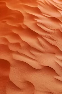 Images Dated 22nd February 2011: Sand patterns on the surface of a dune, Tin Merzouga, Tadrart, Tassili nAjjer National Park