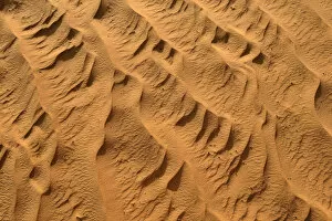Images Dated 22nd March 2014: Sand ripples, texture on a sand dune, Tassili nAjjer, Sahara desert, Algeria