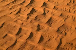Images Dated 14th February 2014: Sand ripples, texture on a sand dune, Tassili nAjjer, Sahara desert, Algeria