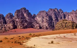 Sand rock formation, Wadi Rum, Valley of Moon, Jordan