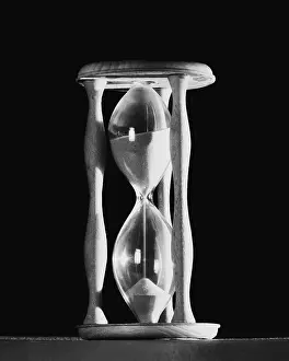 Hourglass Prints: Sand Running Through Hourglass