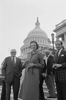 Sandra Day Oconnor Prints: Sandra Day O'Connor in front of Capitol
